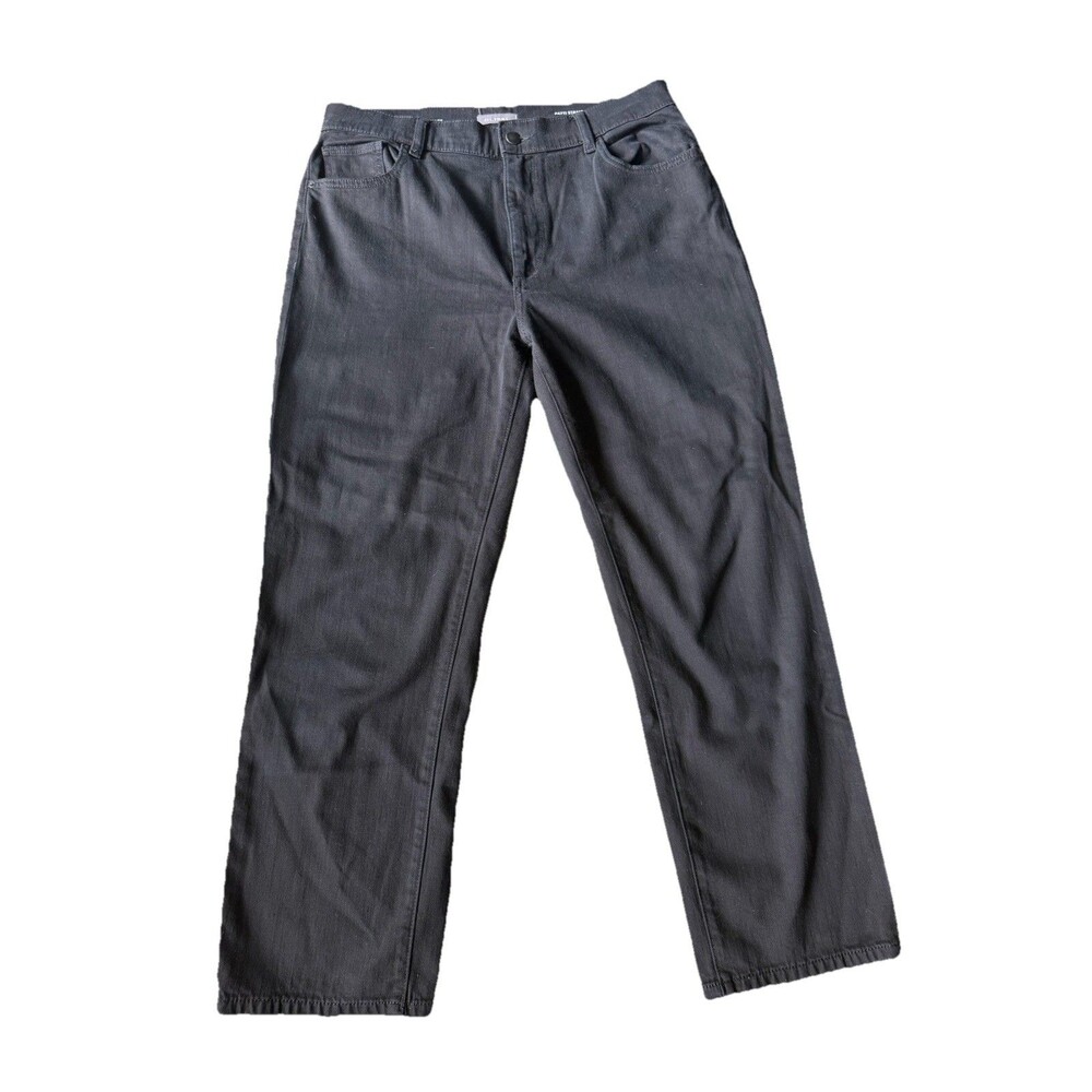 DL1961 Patti Straight Jeans Women's 31 Black High Rise Vintage Ankle